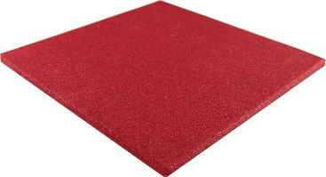 Pavimento in gomma antitrauma -  20 - 25 Colore Rosso